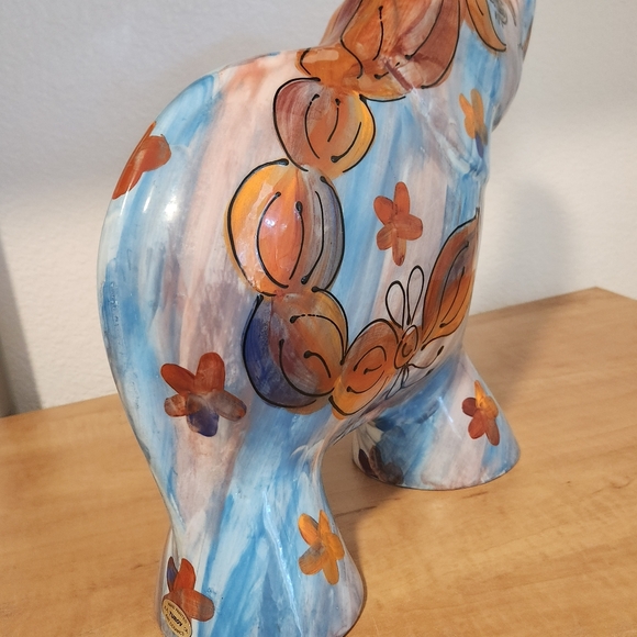 Hand-Painted Ceramic Elephant Figurine - Picture 5 of 11